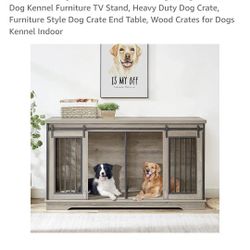 Dog Kennel/Entertainment Center