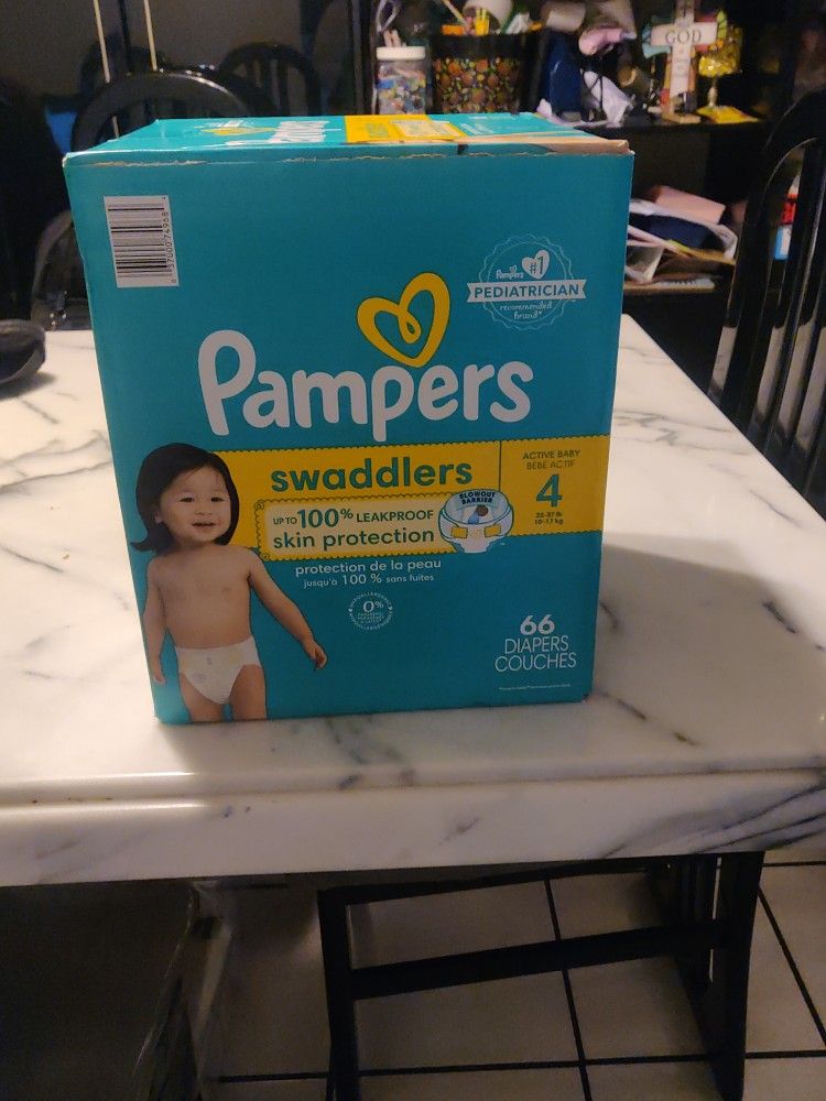 Pampers Swaddles Size 4 66 diapers $20 Firm