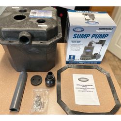 NEW Superior Pump 92072-U 1/3 HP Remote Sink Drain Pump System, Black