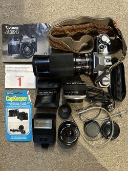 Canon AE-1 Camera & Zoom Lens
