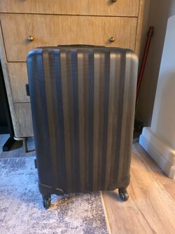 Large Black Hardside Spinner Suitcase