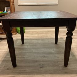 Pier 1   Solid Wood Dining Table  Solid Wood Square Kitchen Table  Solid Wood Puzzle Table   Solid Wood Game Table