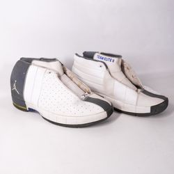 Air Jordan Retro Athletic Hi-Top Sneakers Shoes 040709 Men Size 11.5 White Gray