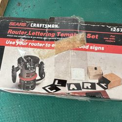 Craftsman router lettering Set
