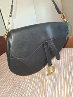 Dior Mini Saddle Bag Black Calfskin Leather