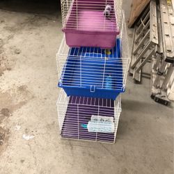Different sizes hamster cages