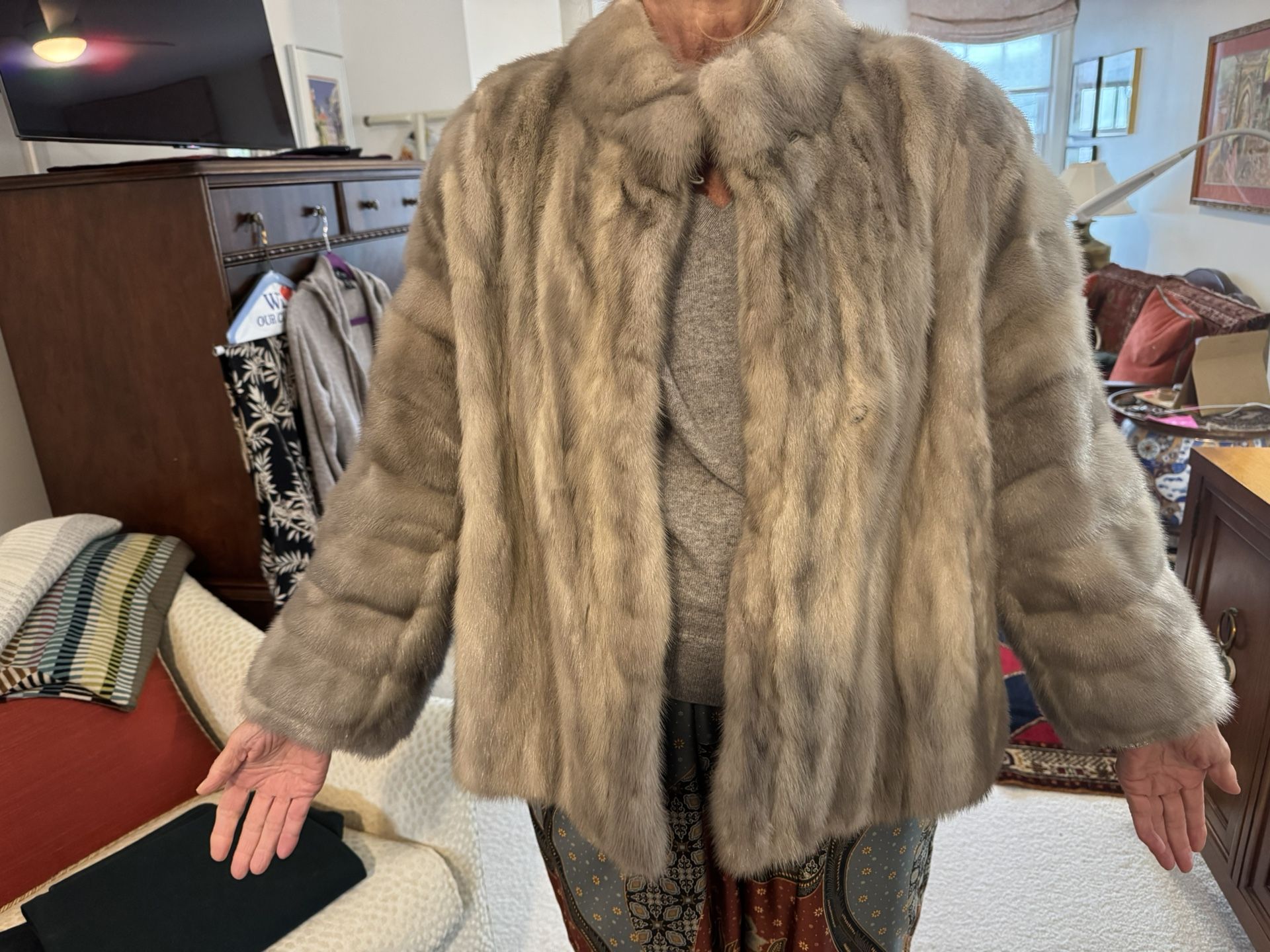 Grey Mink Jacket