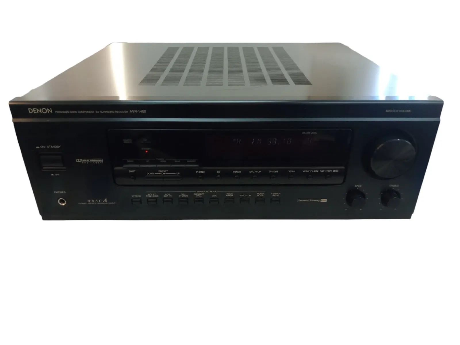 Denon AVR-1400 6ch Dolby Precision Audio Component AV Surround Receiver | Works
