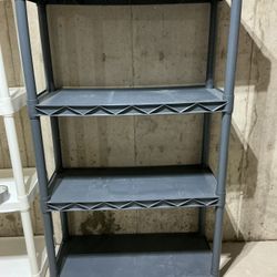 Plastic shelves