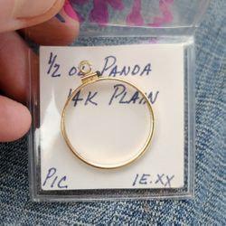 14k Gold Bezel for Half Oz Panda