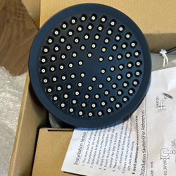 Matte Black Shower Head 6”