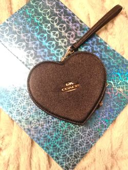 Coach Heart Wristlet