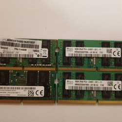 4 -16gb 2rx8 pc4-2400t-se1-11 Sticks 