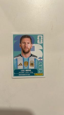 Lionel messi panini sticker
