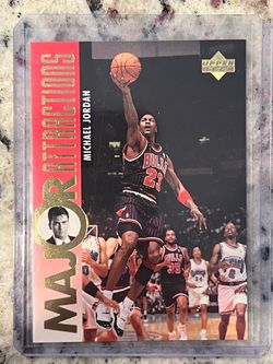 Michael Jordan Upper Deck Major Attractions Card