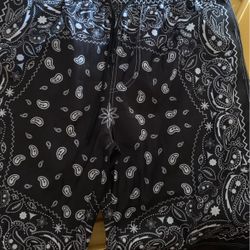 Black Bandanna Swimming Shorts