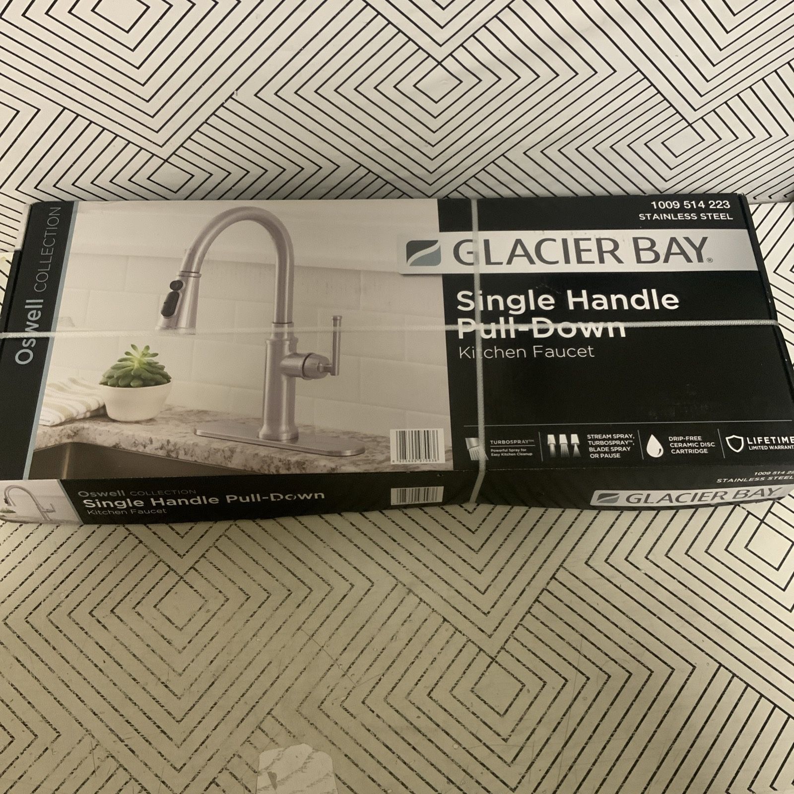 ☀️ Glacier Bay Oswell One Handle Pull Down Kitchen Faucet Stainless Steel