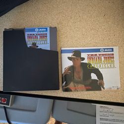 Young Indiana Jones Chronicles (NES, 1992) - Cartridge And Book