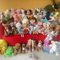 Huge Stuffed Animal Plush Toy Collection – Gently Used & Some Brand New!