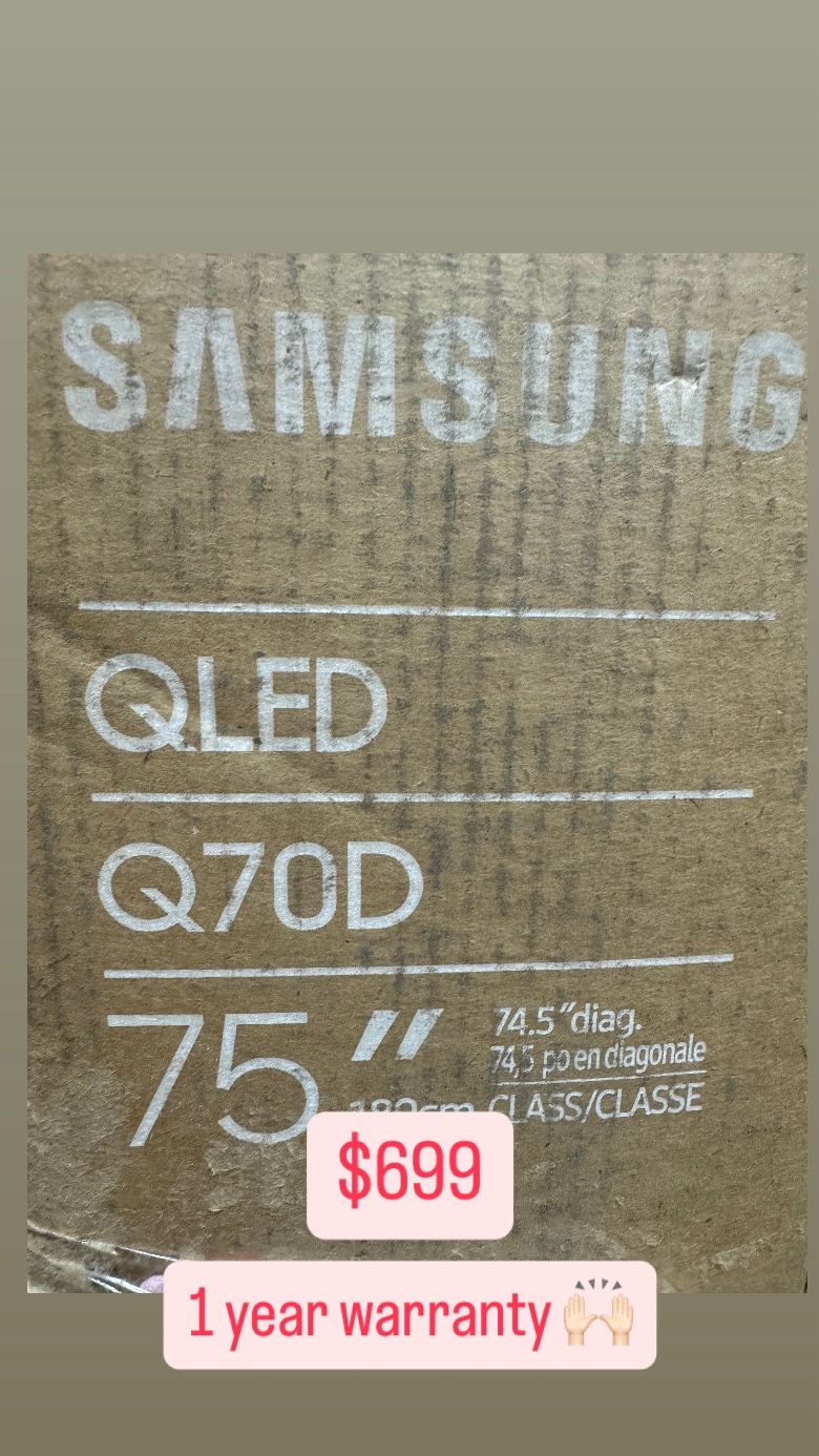 Samsung QN75Q70Da 75-Inch Class QLED 4K Q70D Series Quantum HDR, Motion Xcelerator Turbo+, Gaming Hub, Smart TV with Alexa Built-in