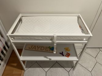 Baby Crib And Changing Table