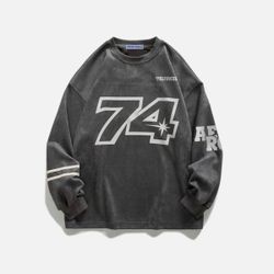 AELFRIC EDEN NO.74 LETTERED SWEATSHIRT