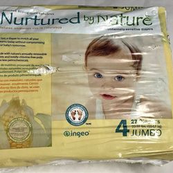 Diapers Nurtured by Nature Size 4 Qty 27 {641}.[Parma]