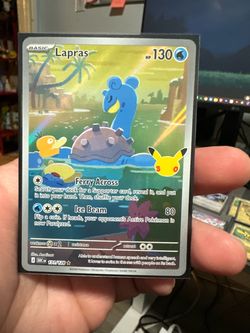 Lapras 131/128 Holo Rare Pokémon Card