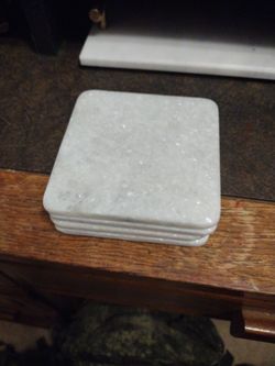 White Marble Coasters