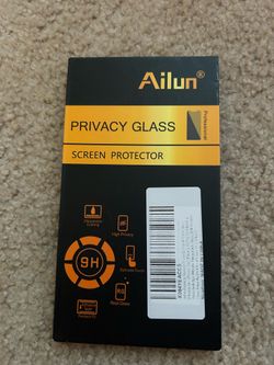 Ailun Privacy Screen Protector for iPhone 17e / iPhone 16e / iPhone 14 / iPhone 13 / iPhone 13 Pro [6.1 Inch] 2 Pack Anti Spy Private Tempered Glass C