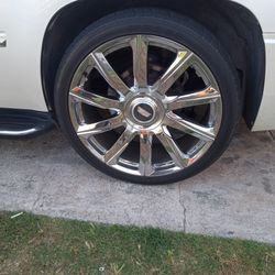 24" Rims Escalade Replicas Whit Floaters