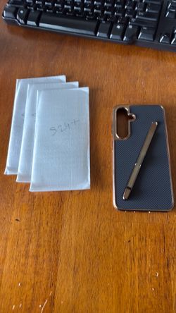 Samsung S24 screen protector and case