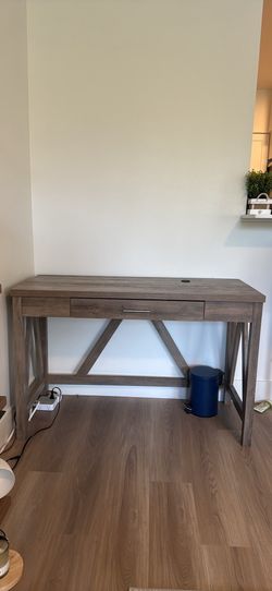 Farmhouse style desk - great for small spaces!