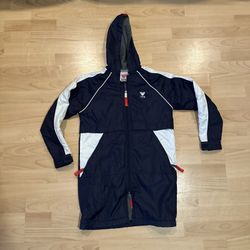 TYR Swim Parka Size Youth S Hooded Aquatic Blue Fleece Lined Jacket Alliance