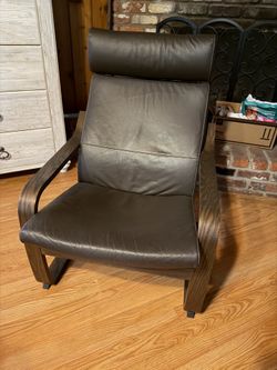 IKEA chairs and ottoman