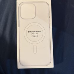 Brand New Apple IPhone 16 Pro Max Case (Clear).