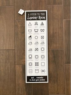 Sign Laundry Room Wall Decor