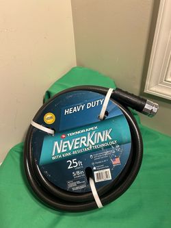 NeverKink Teknor Apex Heavy Duty Kink Free Vinyl Green Coiled Hose MADE IN USA