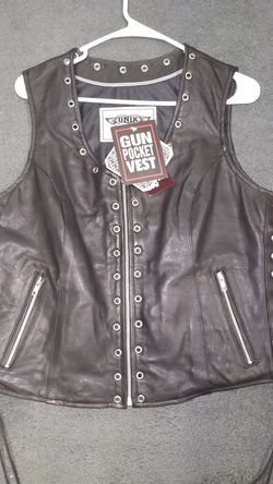 Genuine leather vests