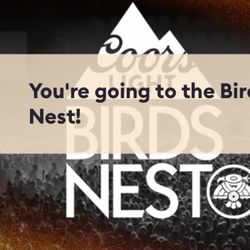 Coors Light Birds Nest