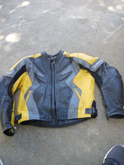 Vintage AGV Sports Leather Motorcycle Armour Padded Lined Size 46