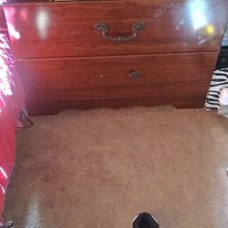 4 Piece Cherry Wood Bedroom Furniture No Mattress