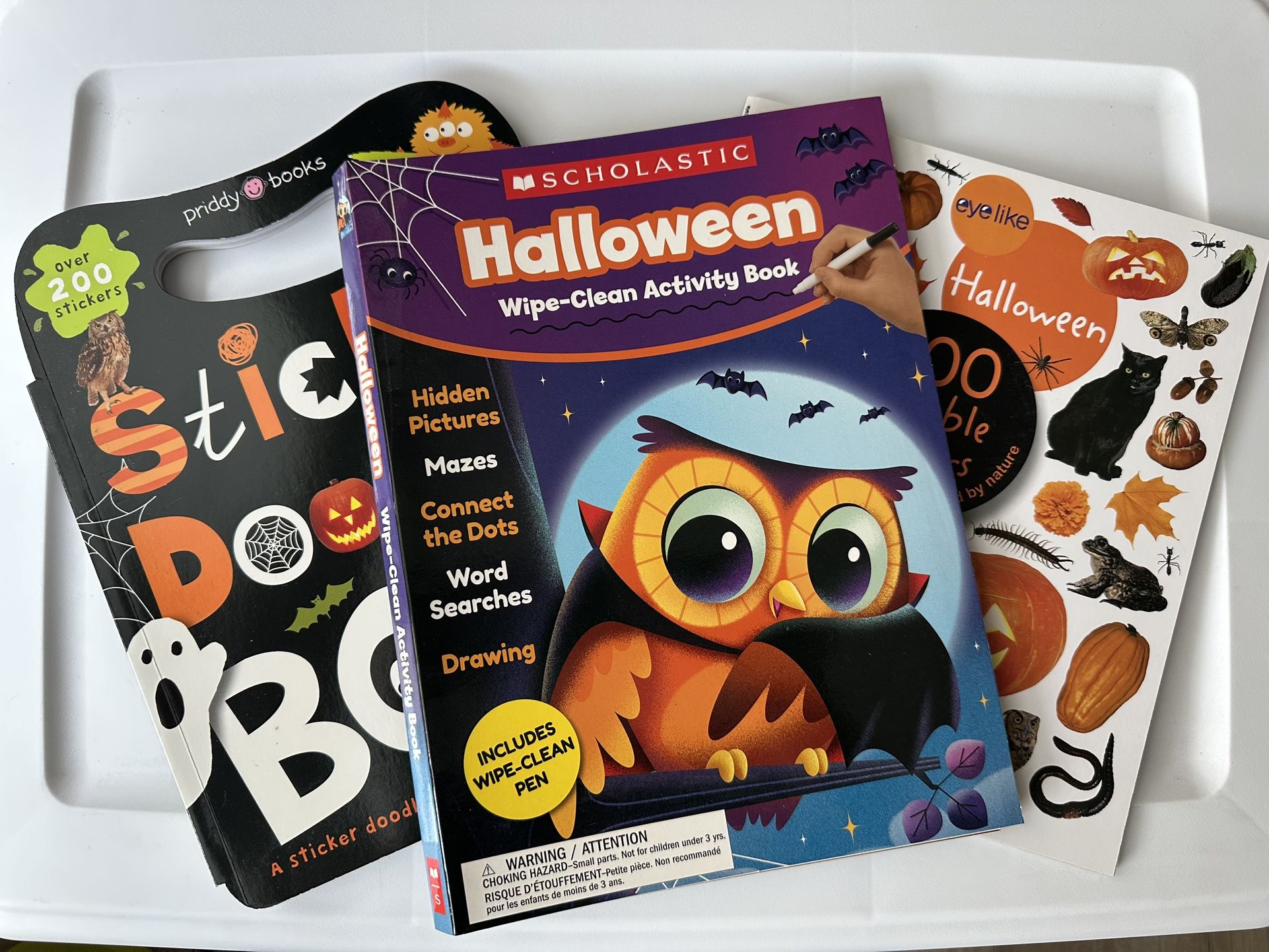 🎃 Set of 3 Halloween Sticker & Activity Books 👻🕷️