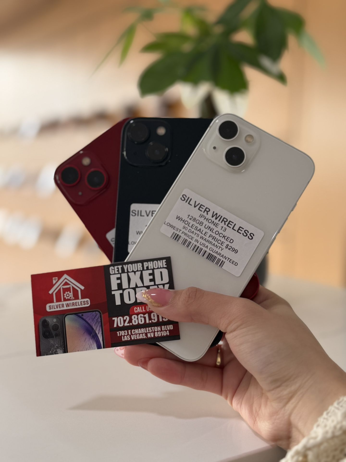 IPHONE 13 128GB UNLOCKED ❤️🖤🤍