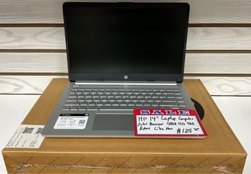 HP 14” Laptop Computer Intel Processor 128GB SSD 4GB RAM Like New