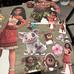 Moana  Cutouts For Birthday Party Plus Decorations 