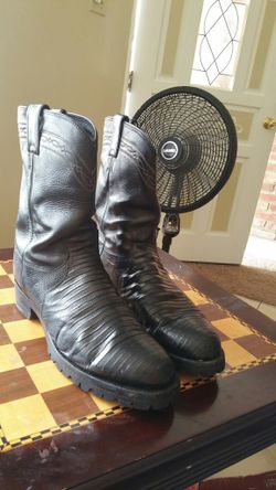 Roper teju lizard black boots