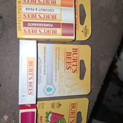Brand New Burts Bees Lip balms 