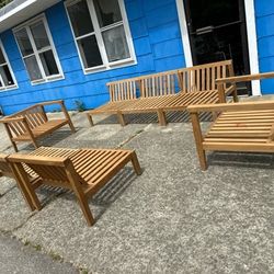 TEAK outdoor Seating Set - BRAND NEW