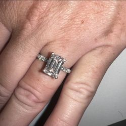 Two carat Emerald Diamond Ring